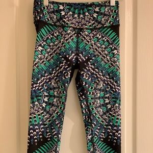 Mara Hoffman Womens Cropped Leggings Skybird Black